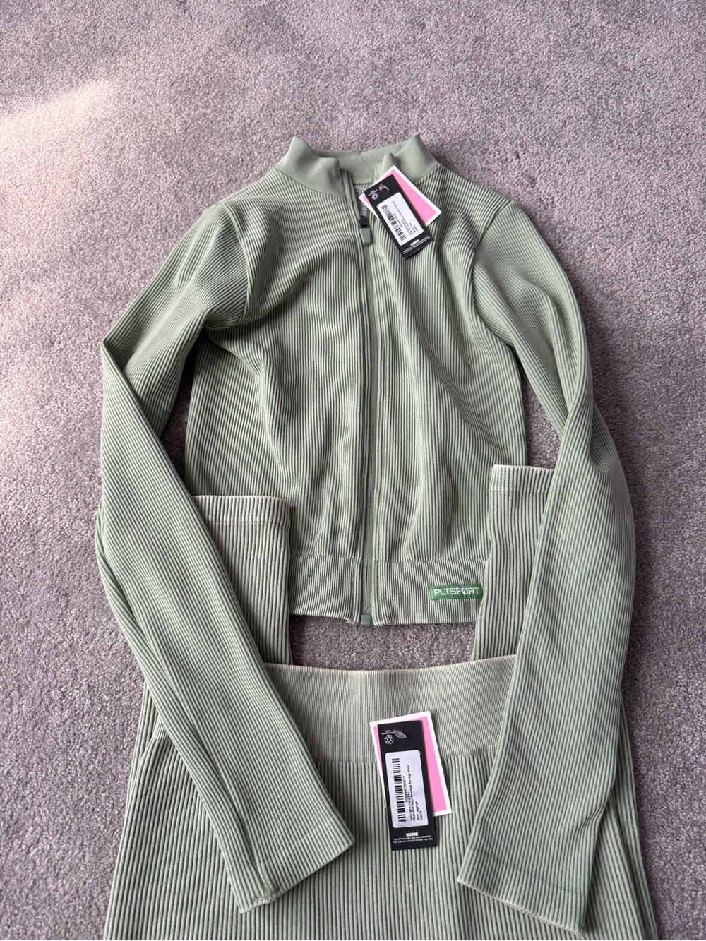 PLT 2 piece set in Sage Green. NWT